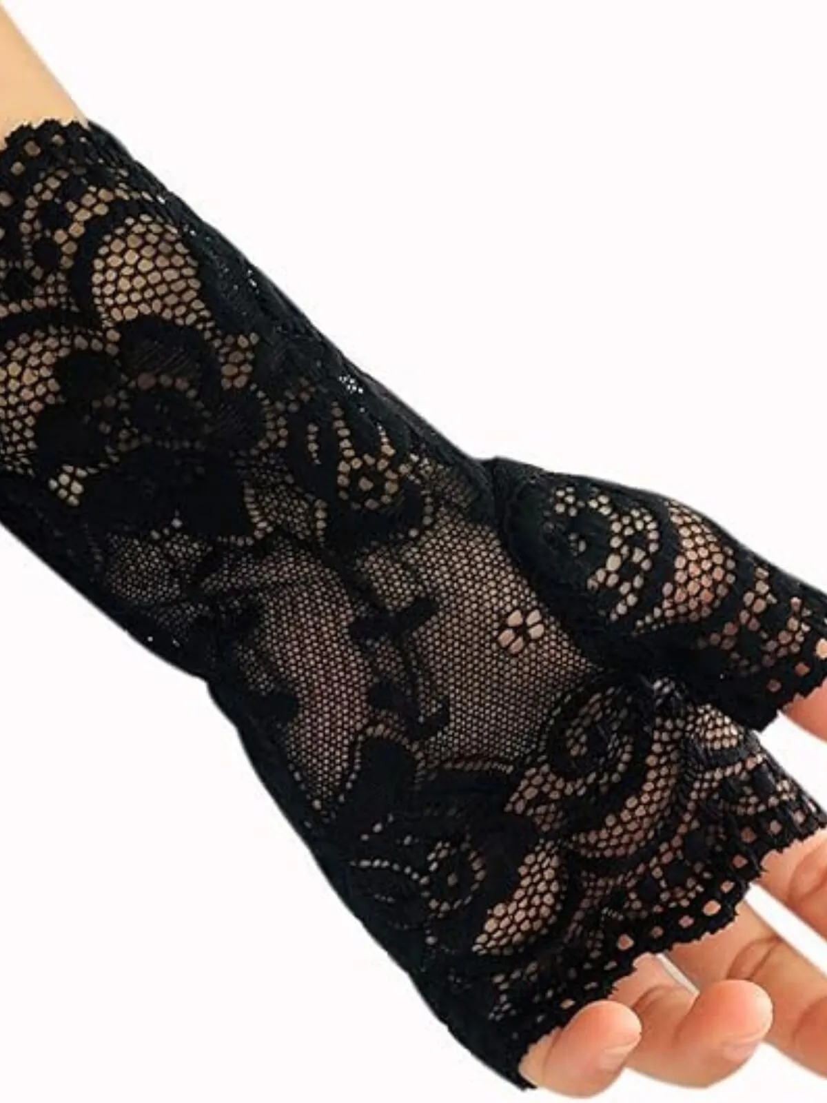Halloween 1 Pair Lace Lace Fingerless Gloves, 4 of 5