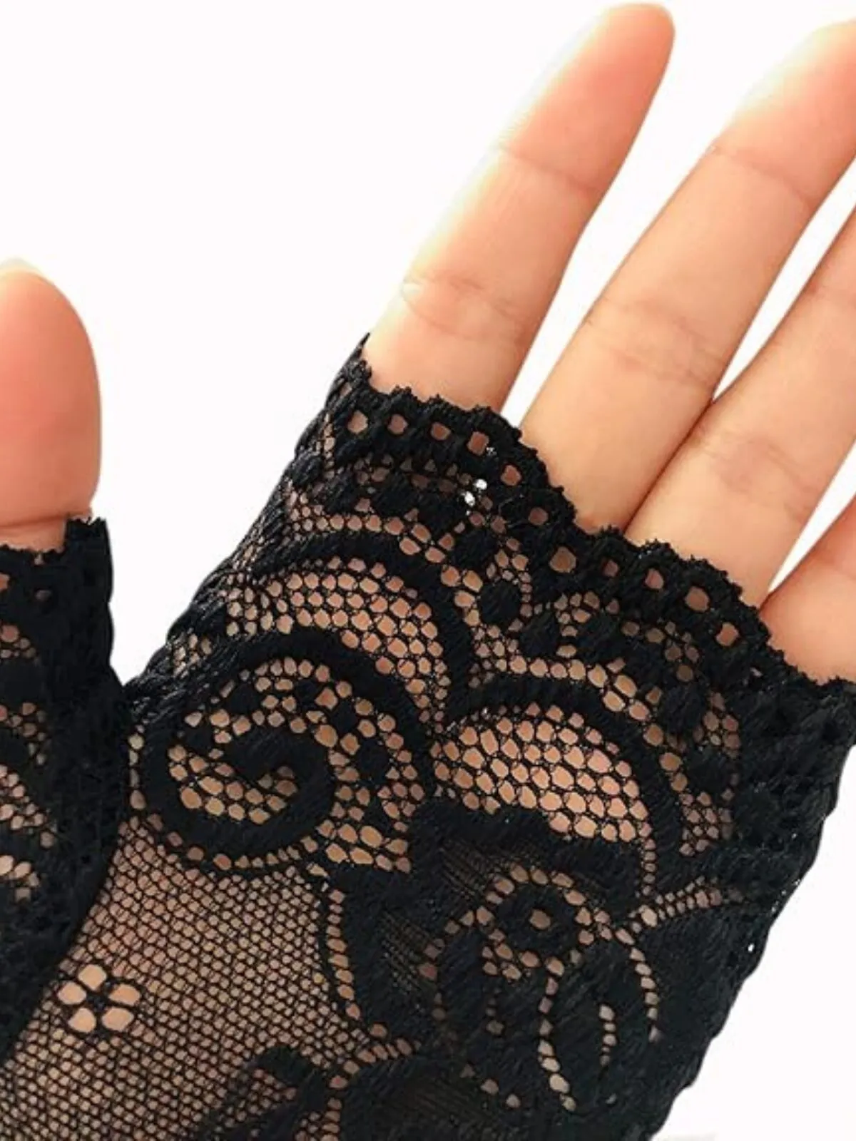 Halloween 1 Pair Lace Lace Fingerless Gloves, 5 of 5