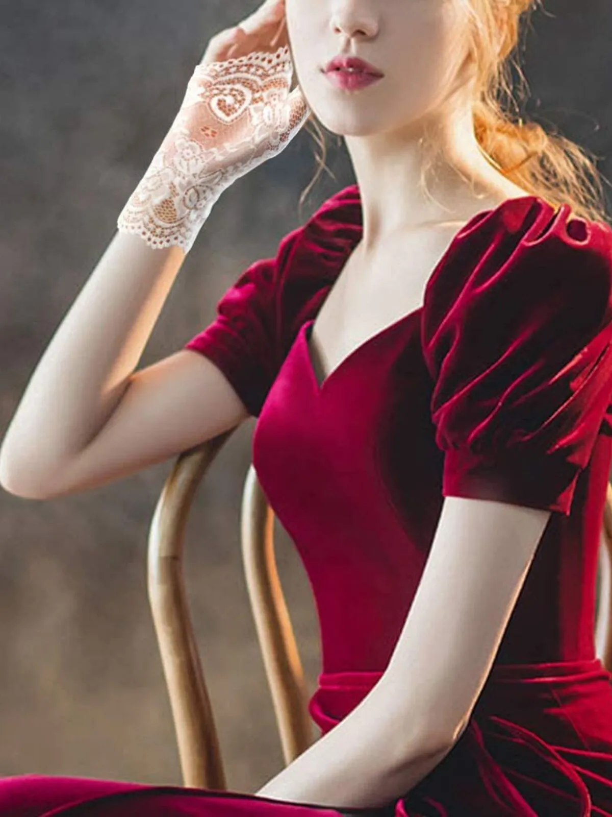 Halloween 1 Pair Lace Lace Fingerless Gloves, 2 of 5