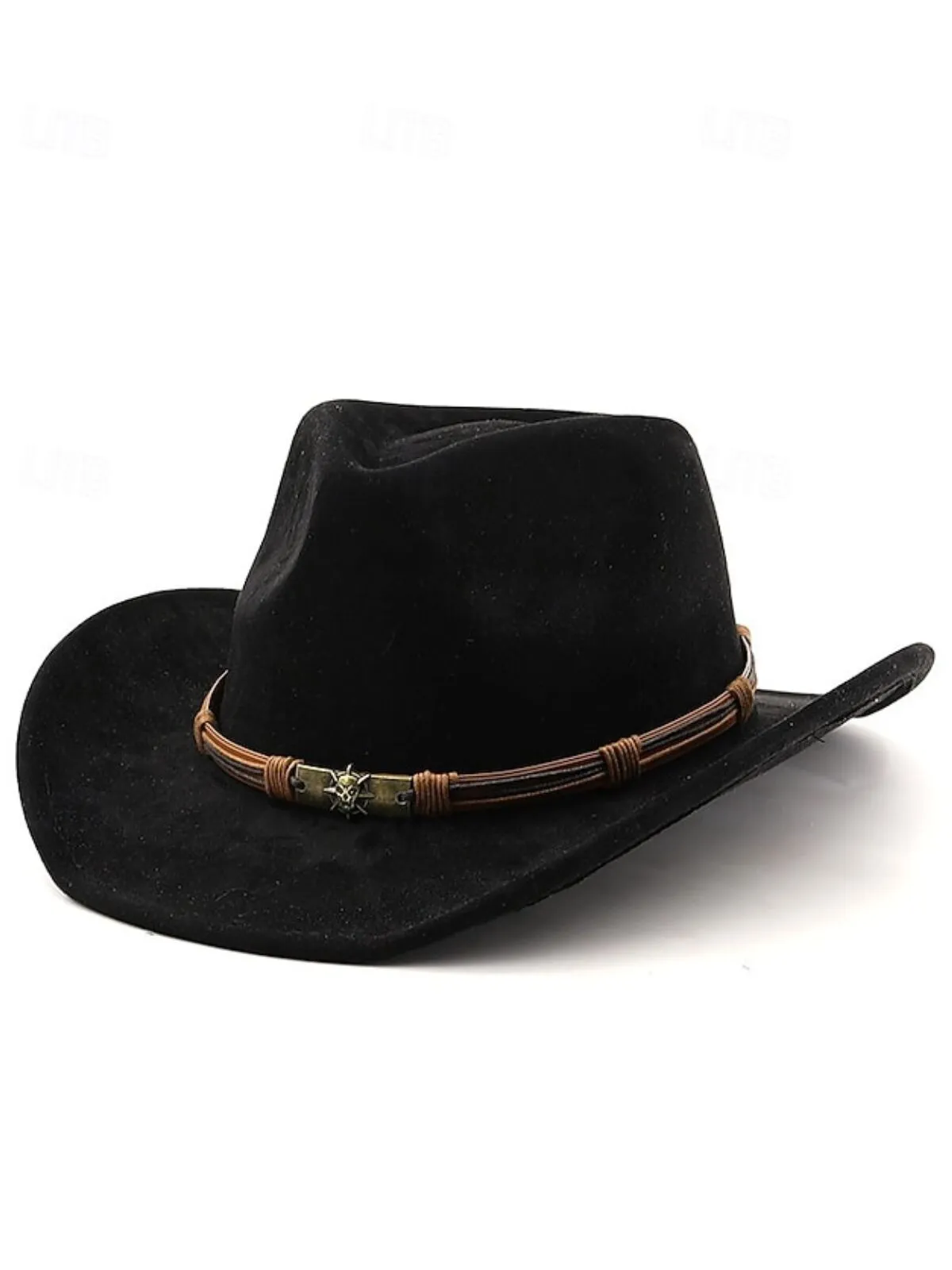 Men's Hat Cowboy Hat Fedora Trilby Hat Vintage Style Fashion 18th Century State of Texas Daily Theme Party , 1 of 1