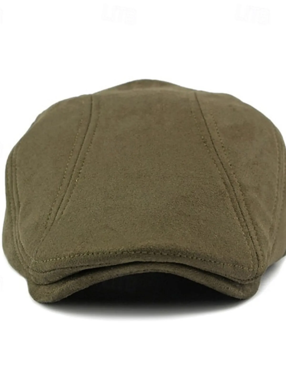 Men's Hat Newsboy Hat 1PC Faux Suede Fashion Casual Street Daily Plain Adjustable Sunscreen Breathable, 2 of 2