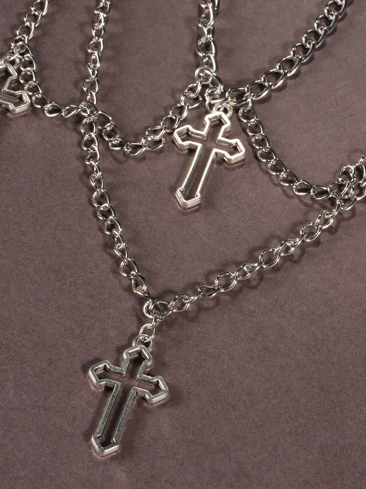 Steampunk Style 1pc Solid Metal Button Alloy Necklace, 2 of 5