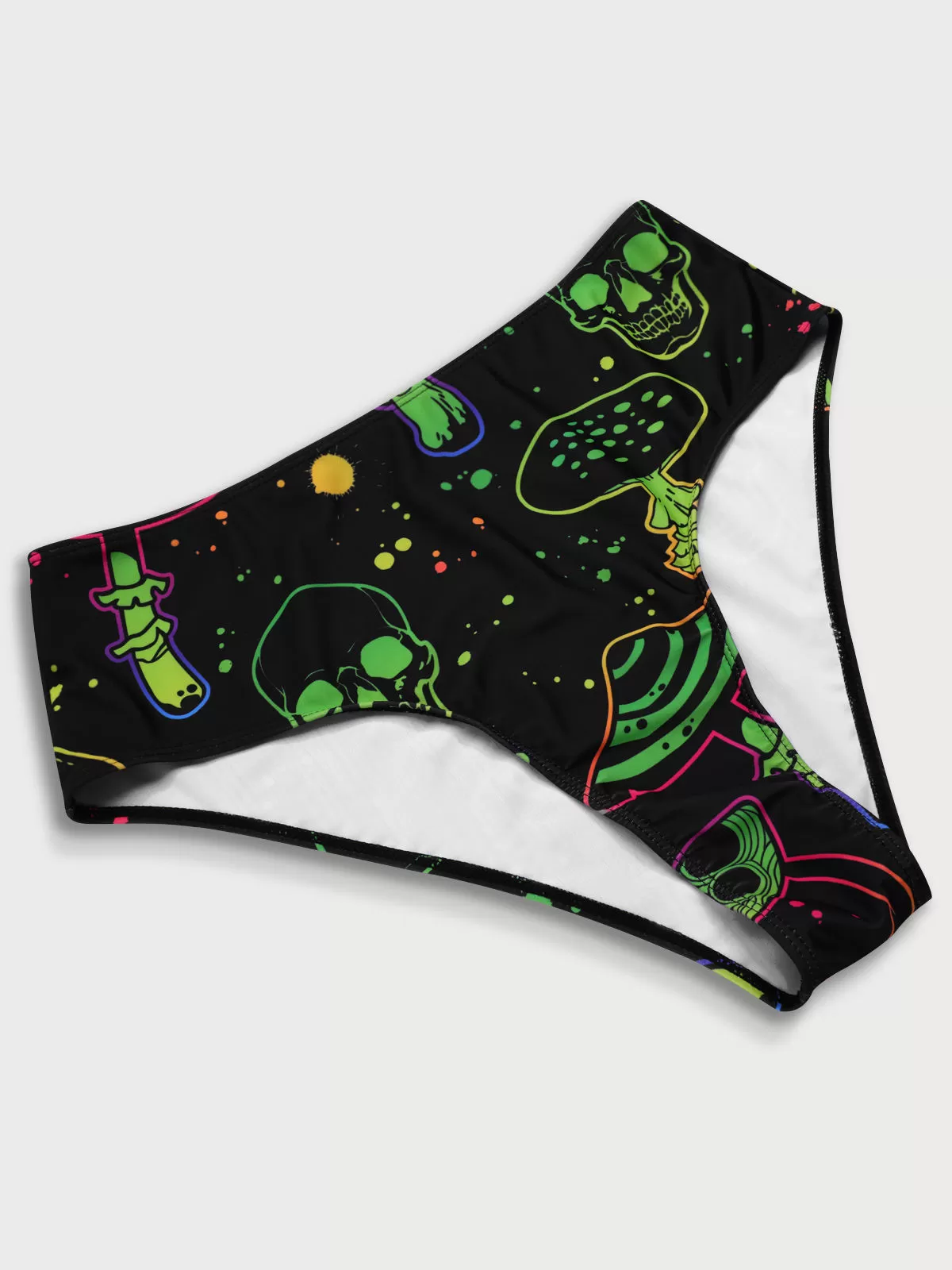 Plus Size Skeleton High Rise Bikini, 5 of 6