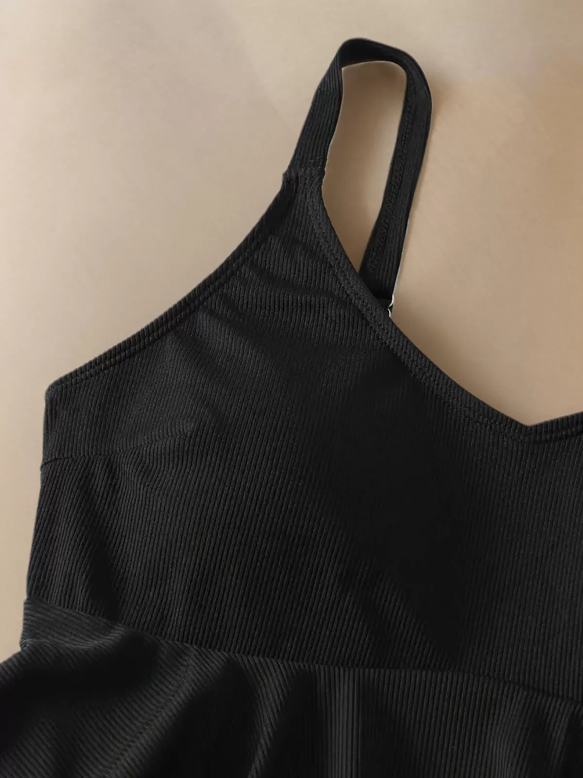 Plus Size Solid Fringe Medium Rise Tankini, 4 of 4