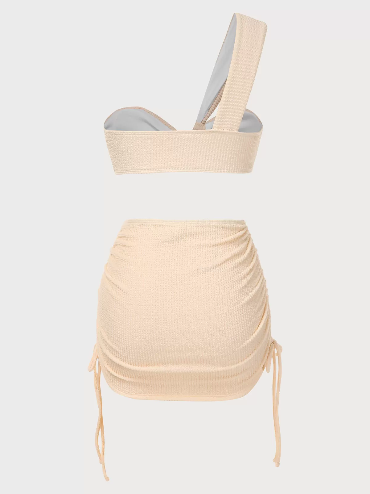 Solid Cut Out High Rise Bikini Sets, 2 of 10