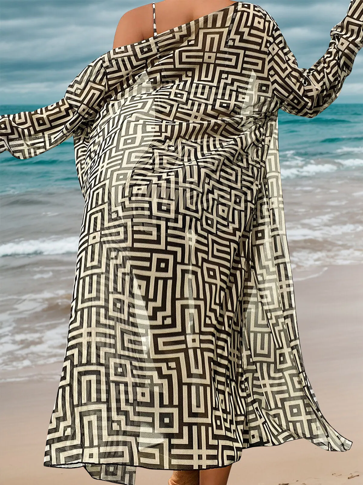 Geometric Lace-up High Rise Bikini Sets, 2 of 3