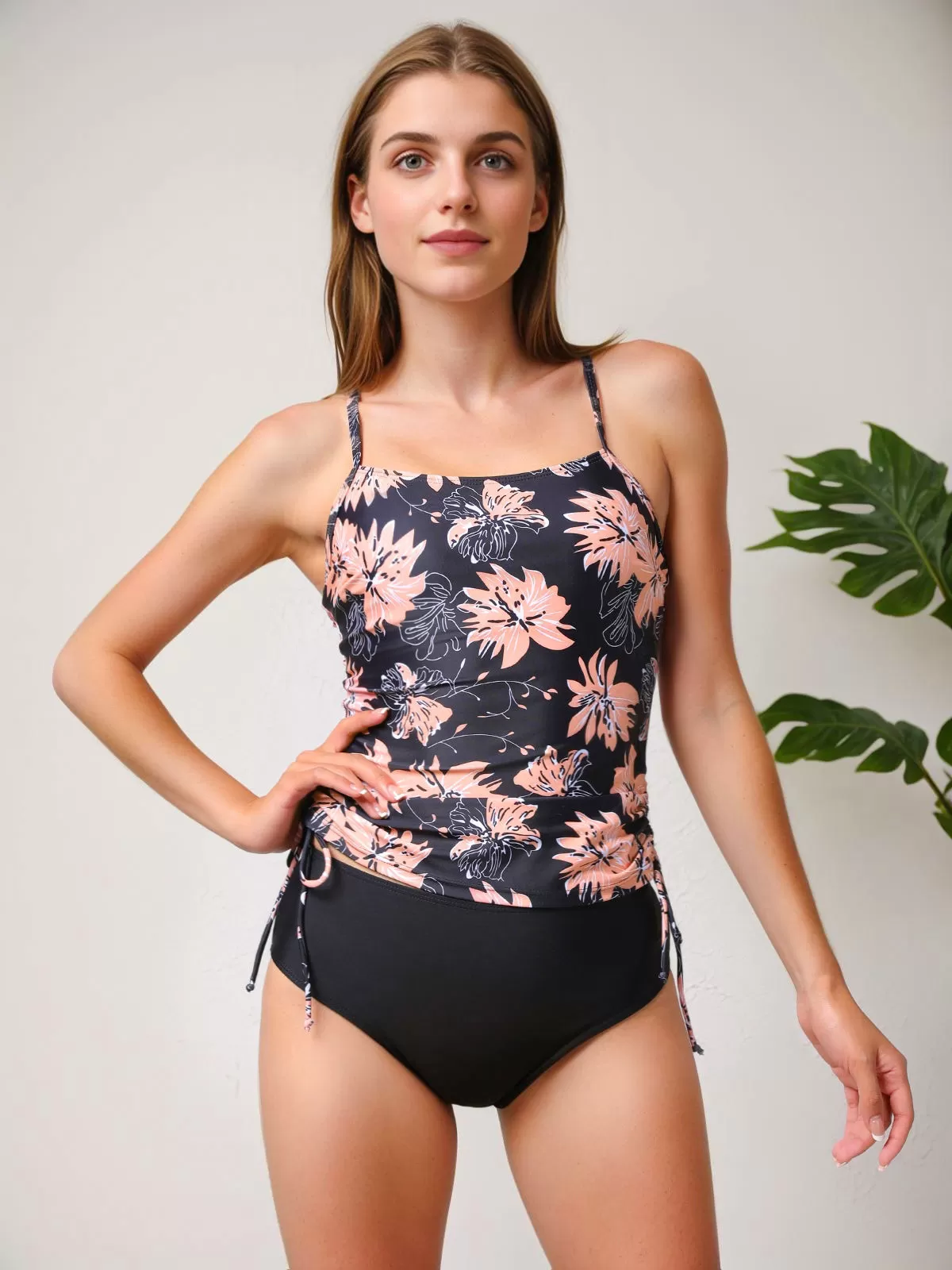 Tropical Spaghetti Strap Tankini, 4 of 5