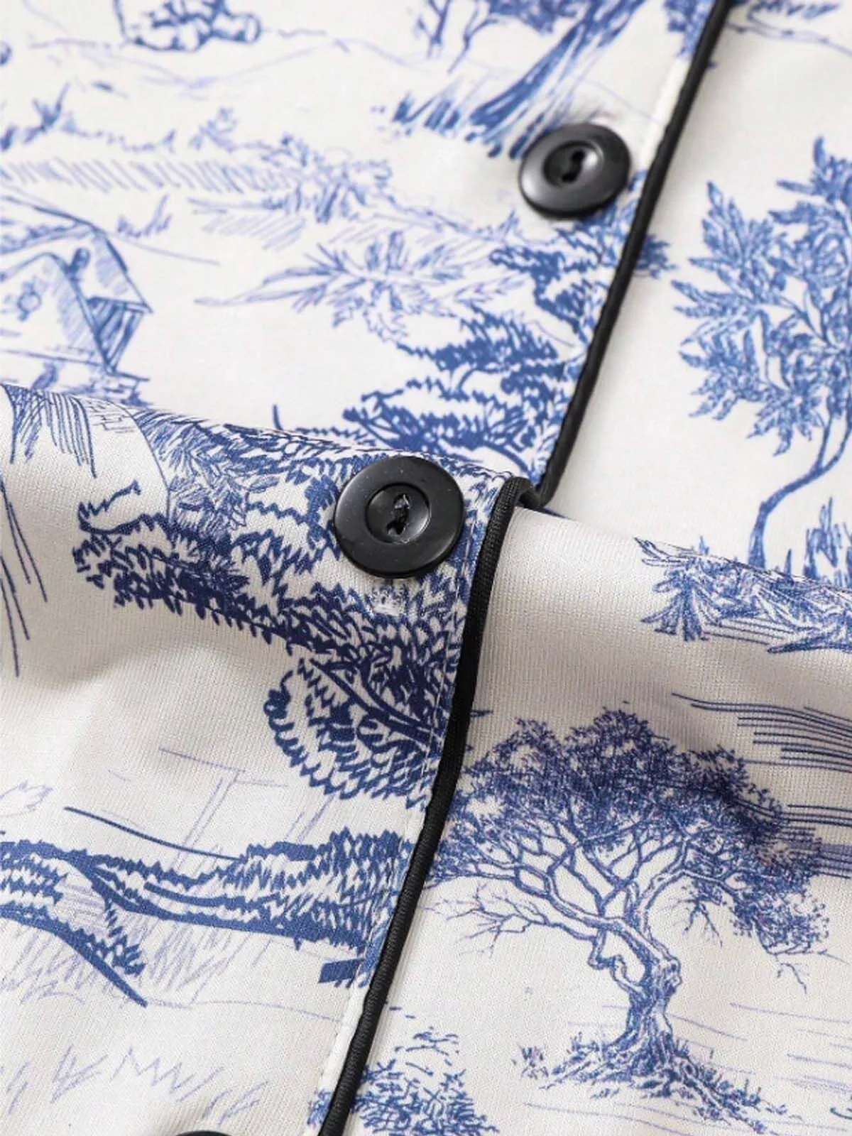 2pcs Leopard Pajama Shorts Set, 6 of 7