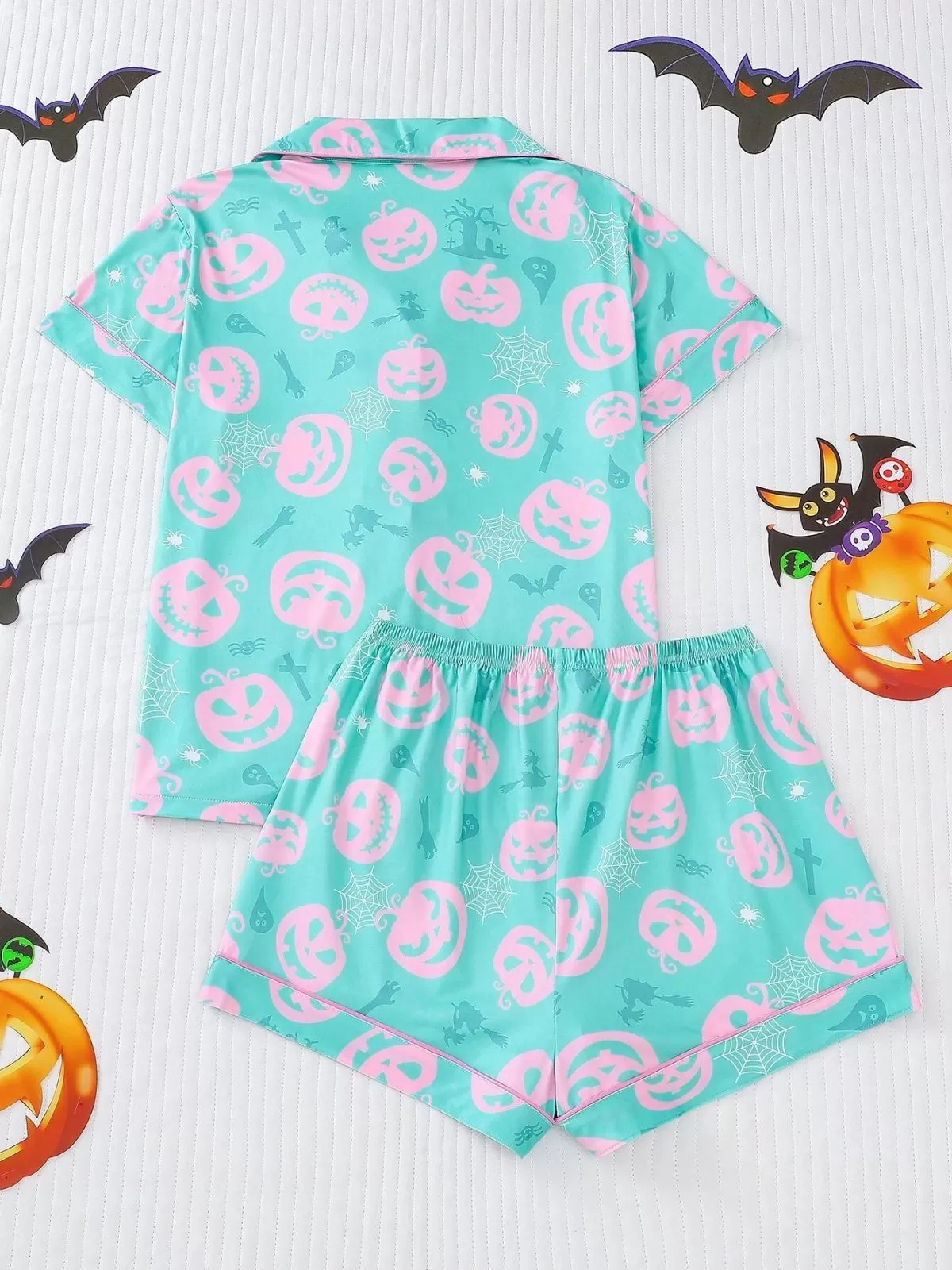 2pcs Halloween Pajama Shorts Set, 2 of 8