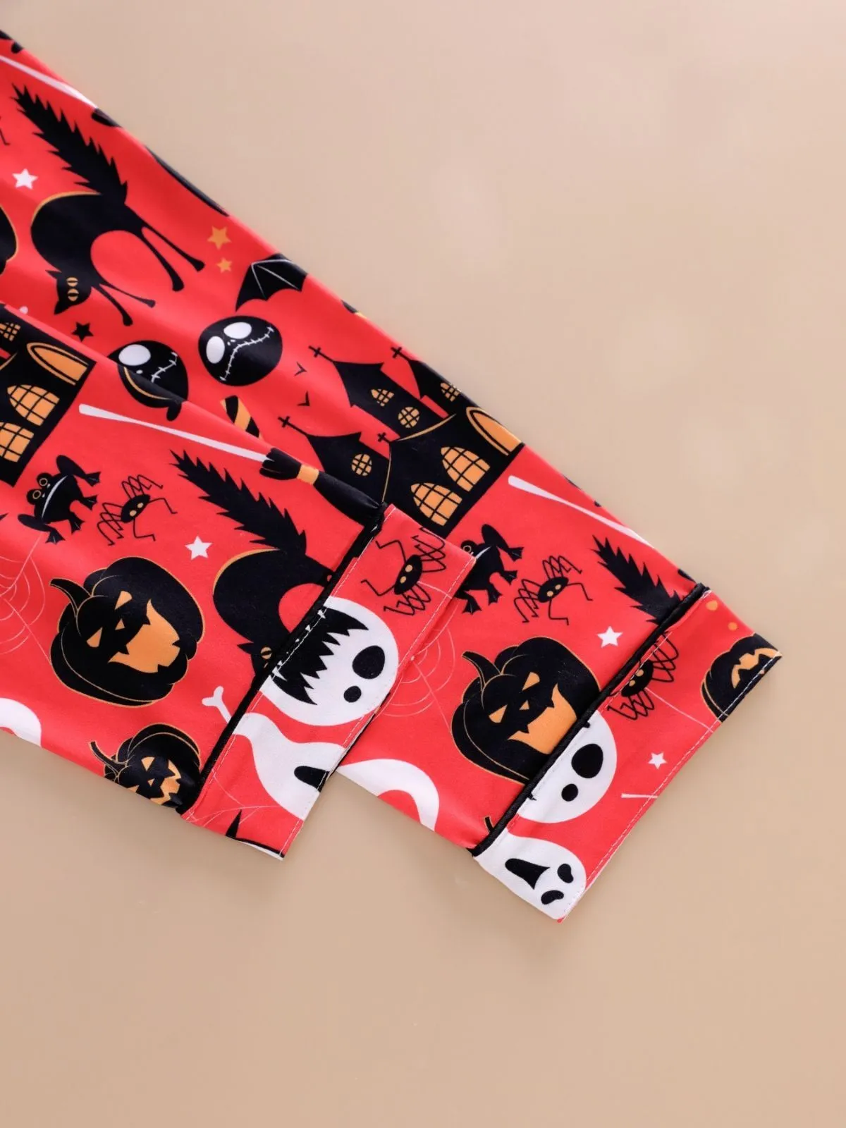 2pcs Halloween Owl Bat Print Pajama Pants Set, 7 of 8