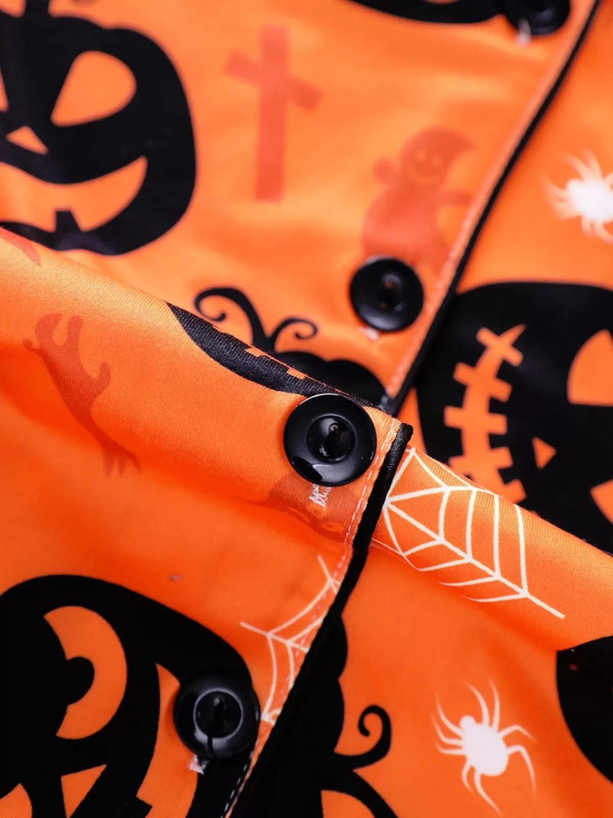 2pcs Halloween Funny Pumpkin Print Pajama Pants Set, 5 of 9