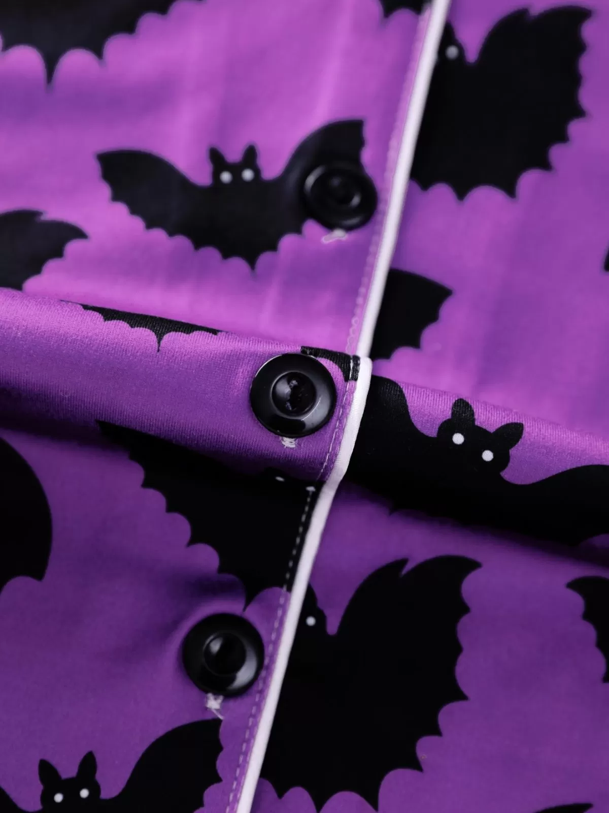 2pcs Halloween Bat Print Pajama Pants Set, 6 of 9