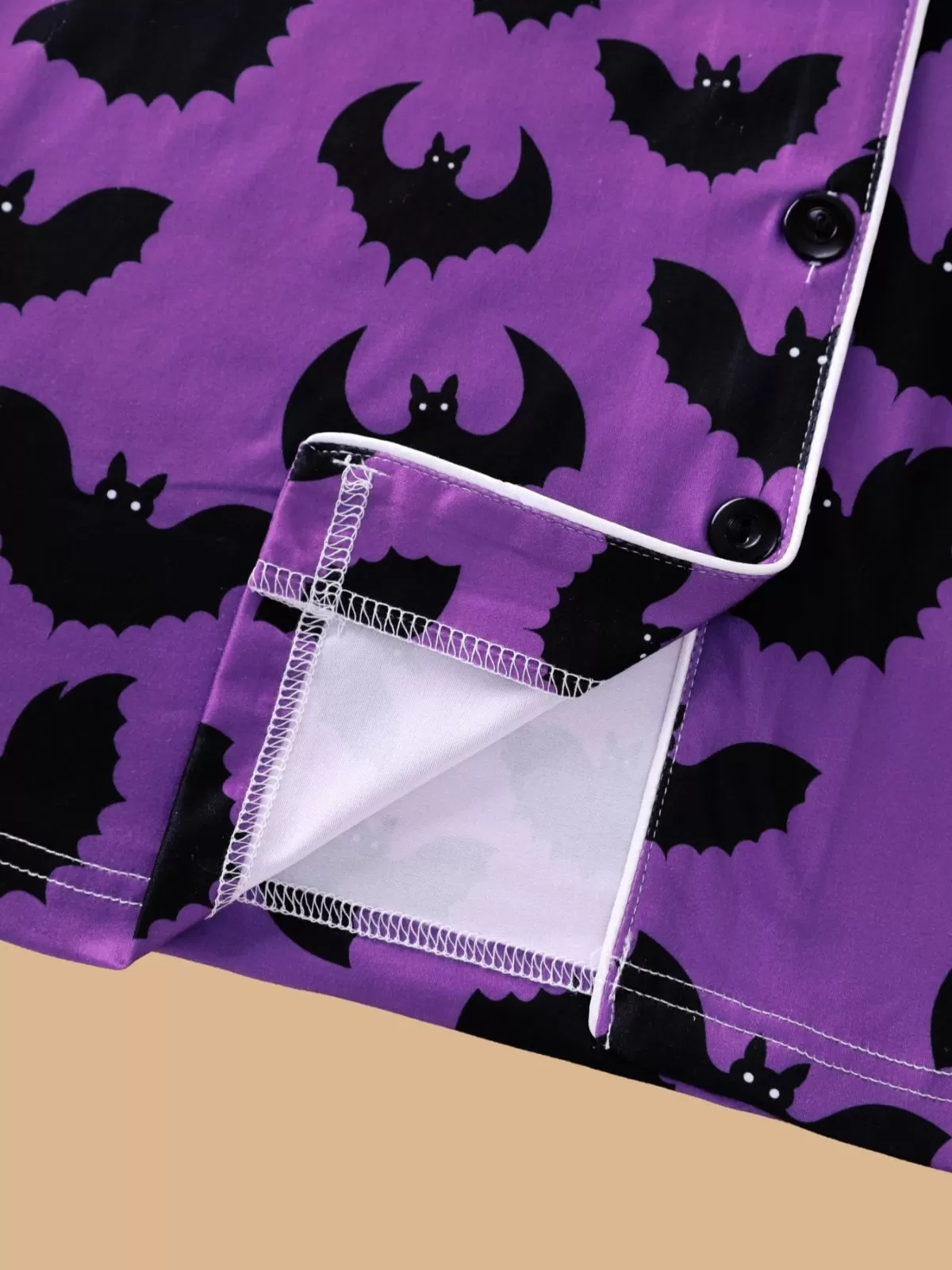 2pcs Halloween Bat Print Pajama Pants Set, 7 of 9