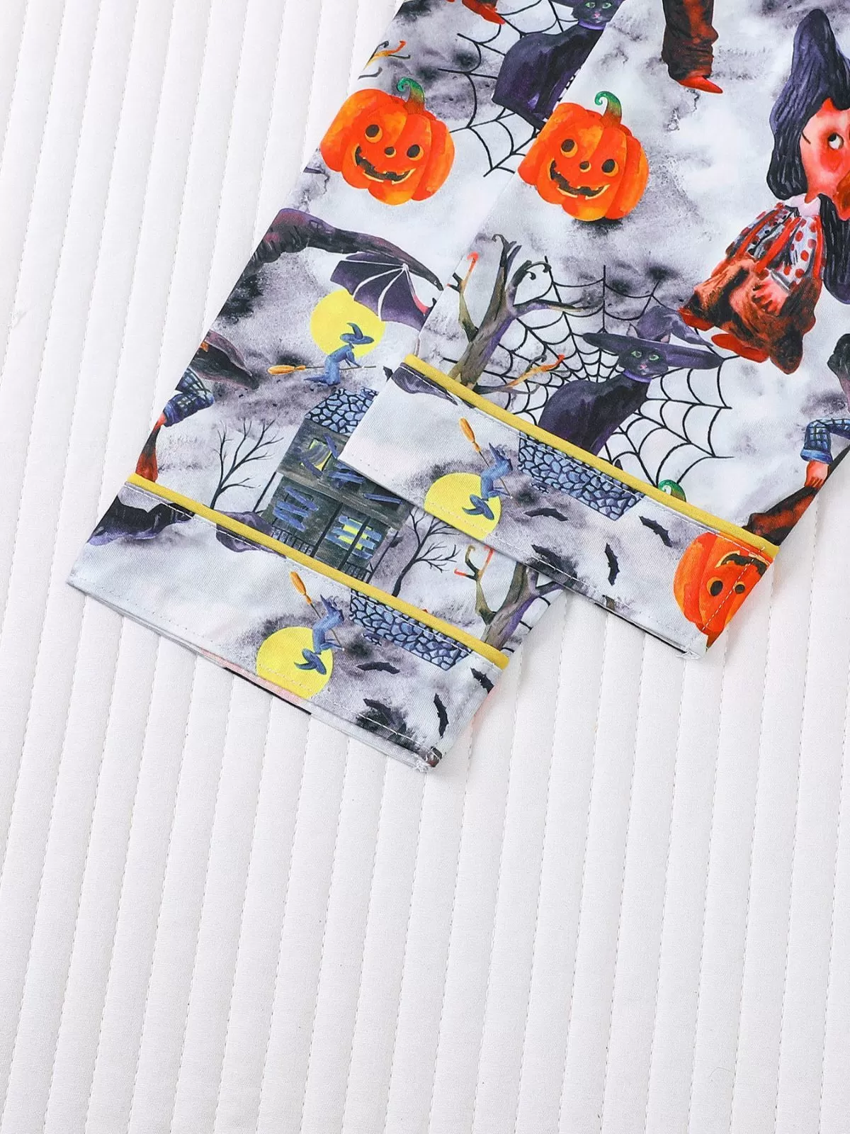 2pcs Halloween Pumpkin Ghost Pajama Pants Set, 8 of 8