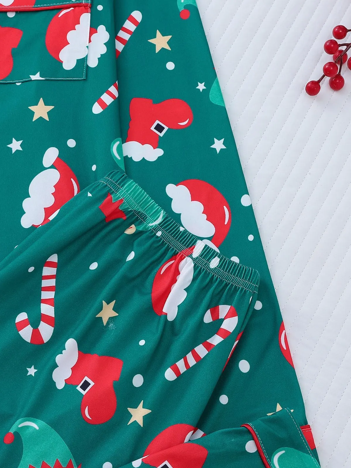 2pcs Christmas Pajama Pants Set, 6 of 8