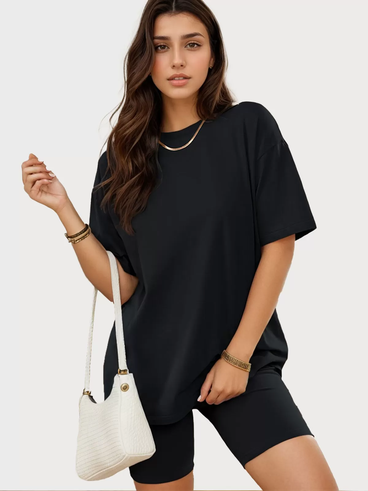 Solid T-shirt & Solid Knit Shorts, 1 of 5