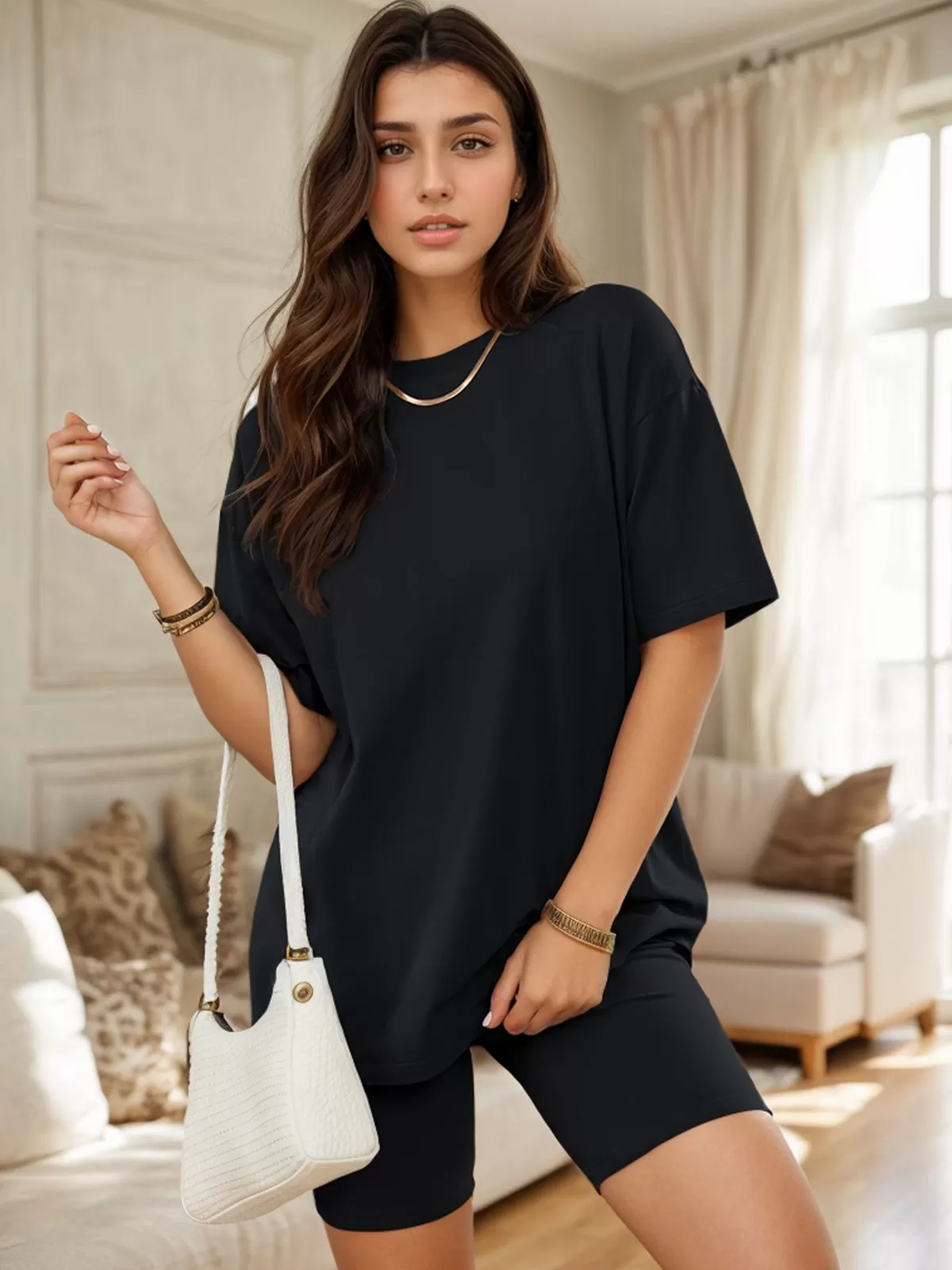 Solid T-shirt & Solid Knit Shorts, 5 of 5