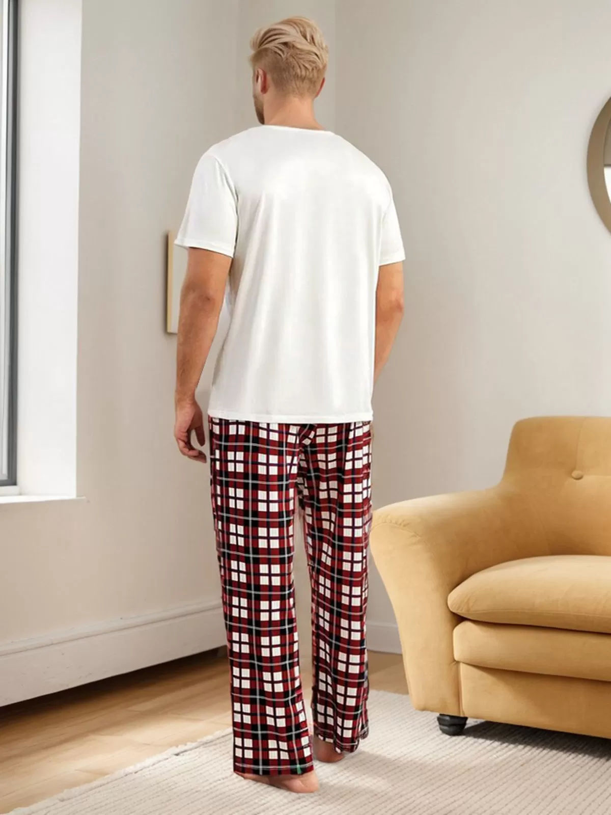 Christmas T-shirt & Scottish Plaid Pants, 3 of 6