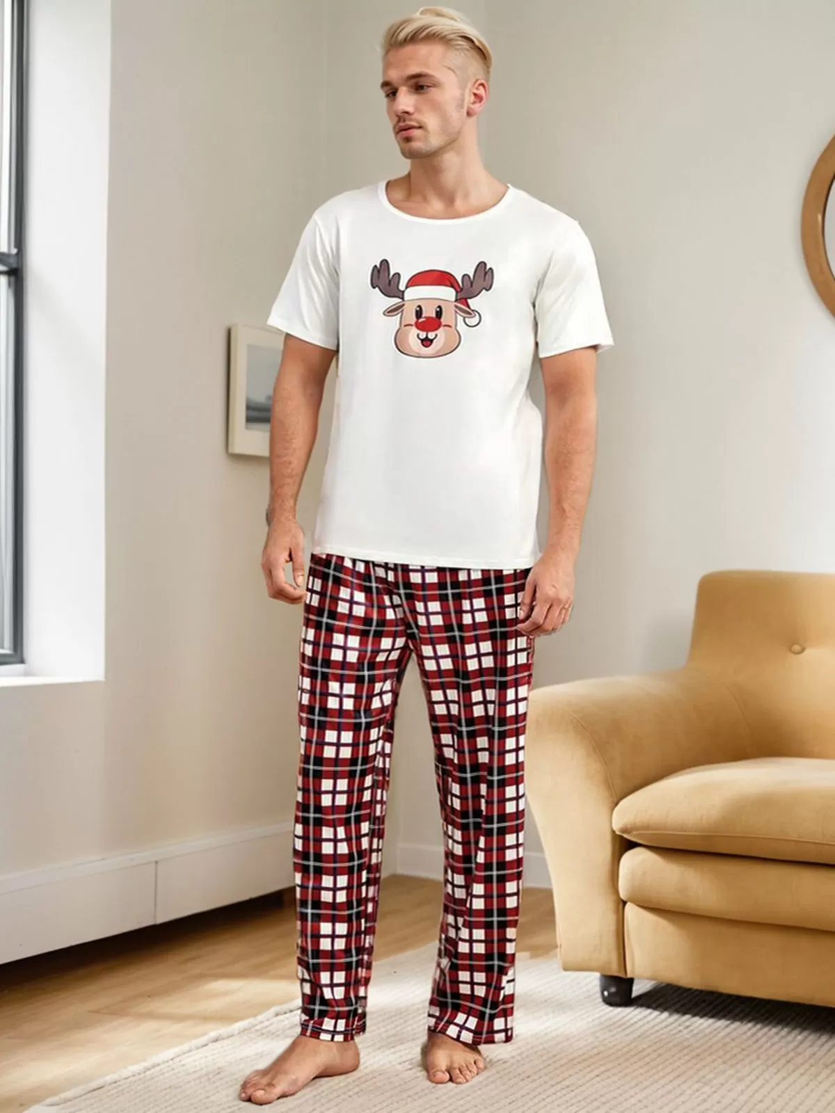 Christmas T-shirt & Scottish Plaid Pants, 6 of 6
