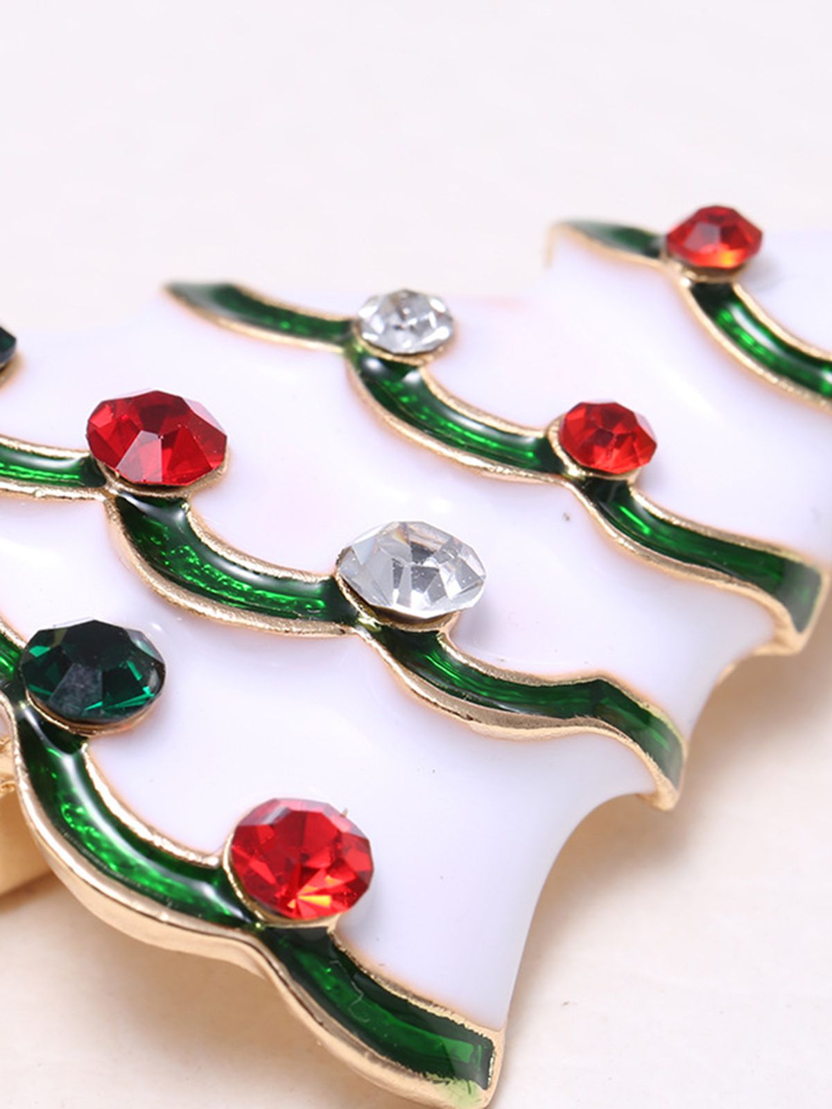 Christmas Trees Rhinestone Brooch, 2 of 3