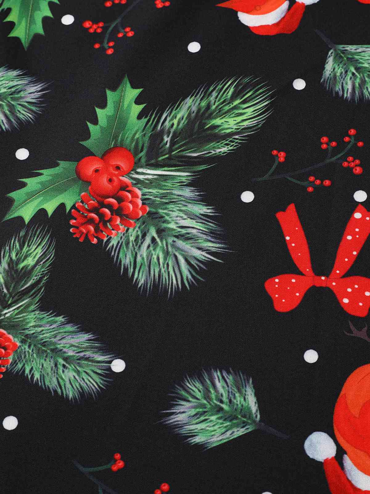 1950s Christmas Halter Belted Swing Dress , 11 of 11