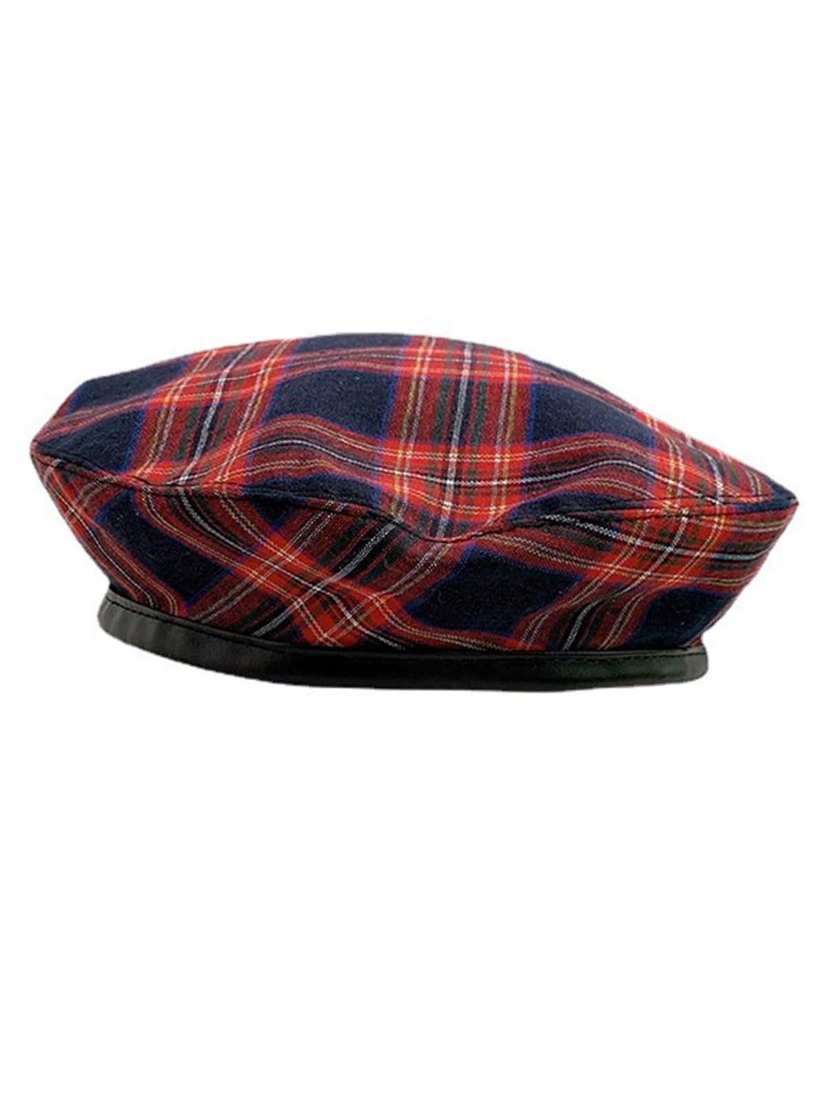 Retro Christmas Scottish Plaid Cotton Berets , 2 of 5
