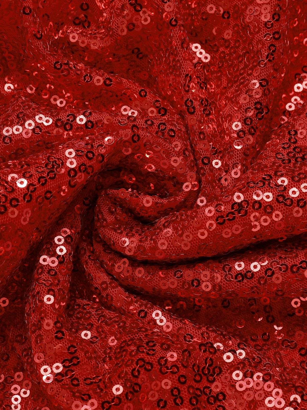 Red 1950s Christmas Off Shoulder Fur Belted Dress , 3 of 3