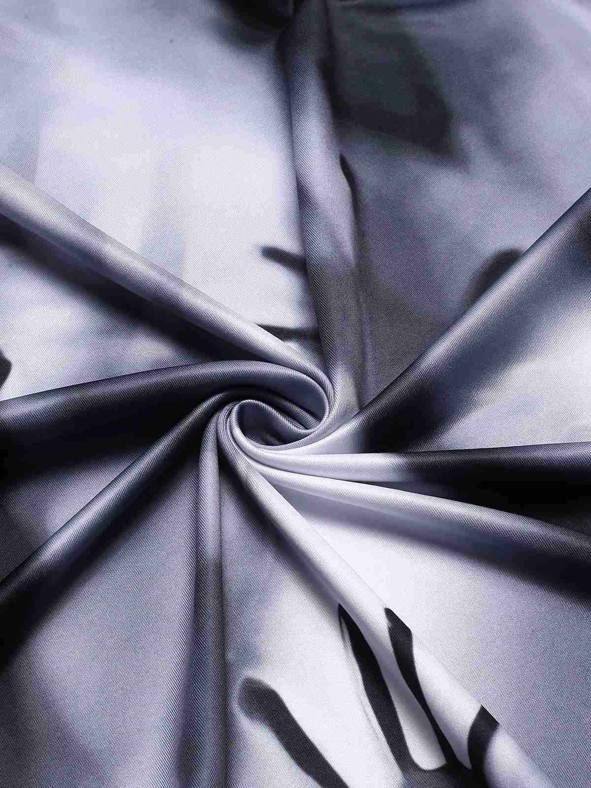 Black V-Neck Halloween Handprints Dress, 5 of 5