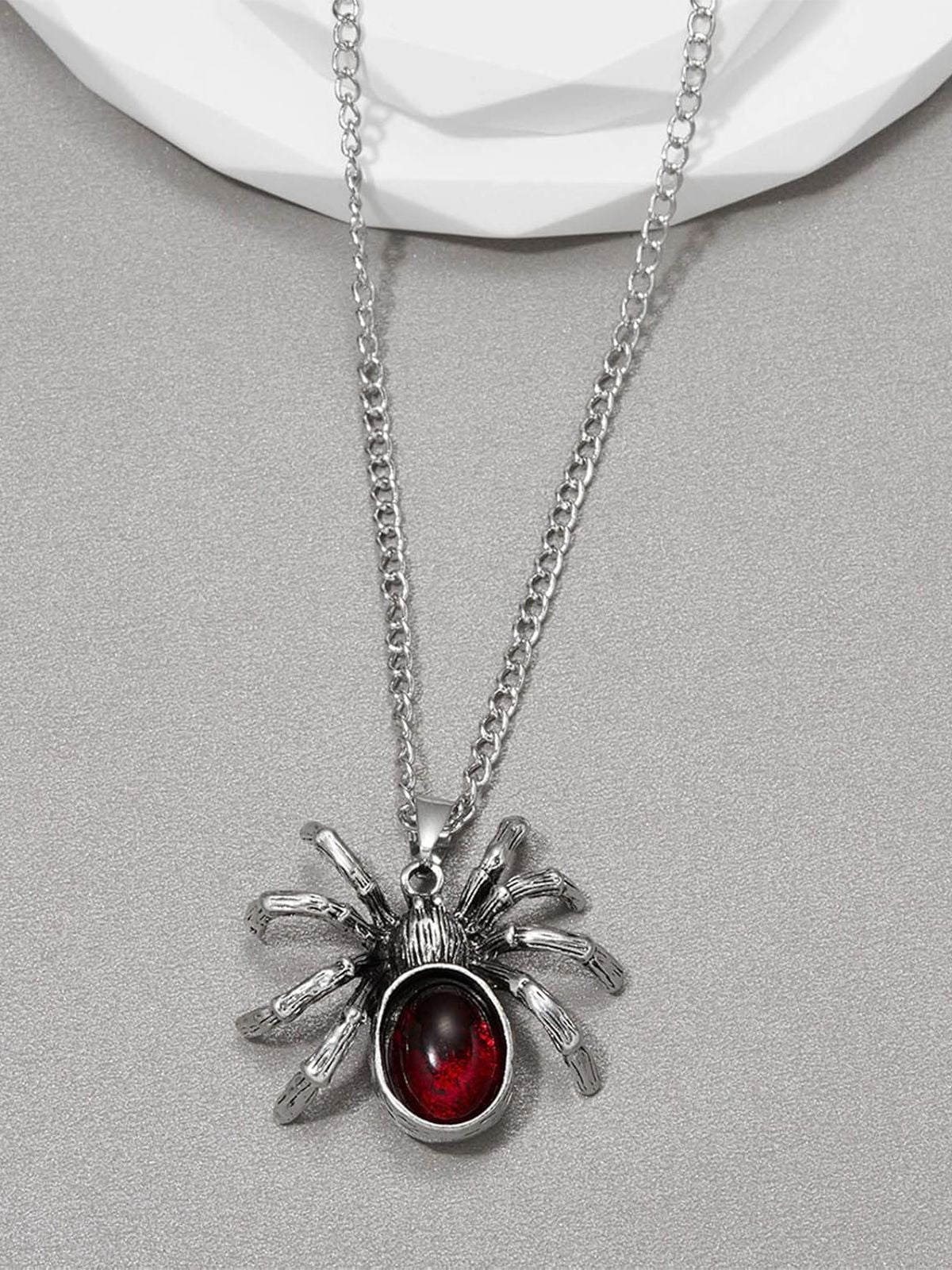 Halloween Spider Blood Drop Pendant Necklace, 2 of 4