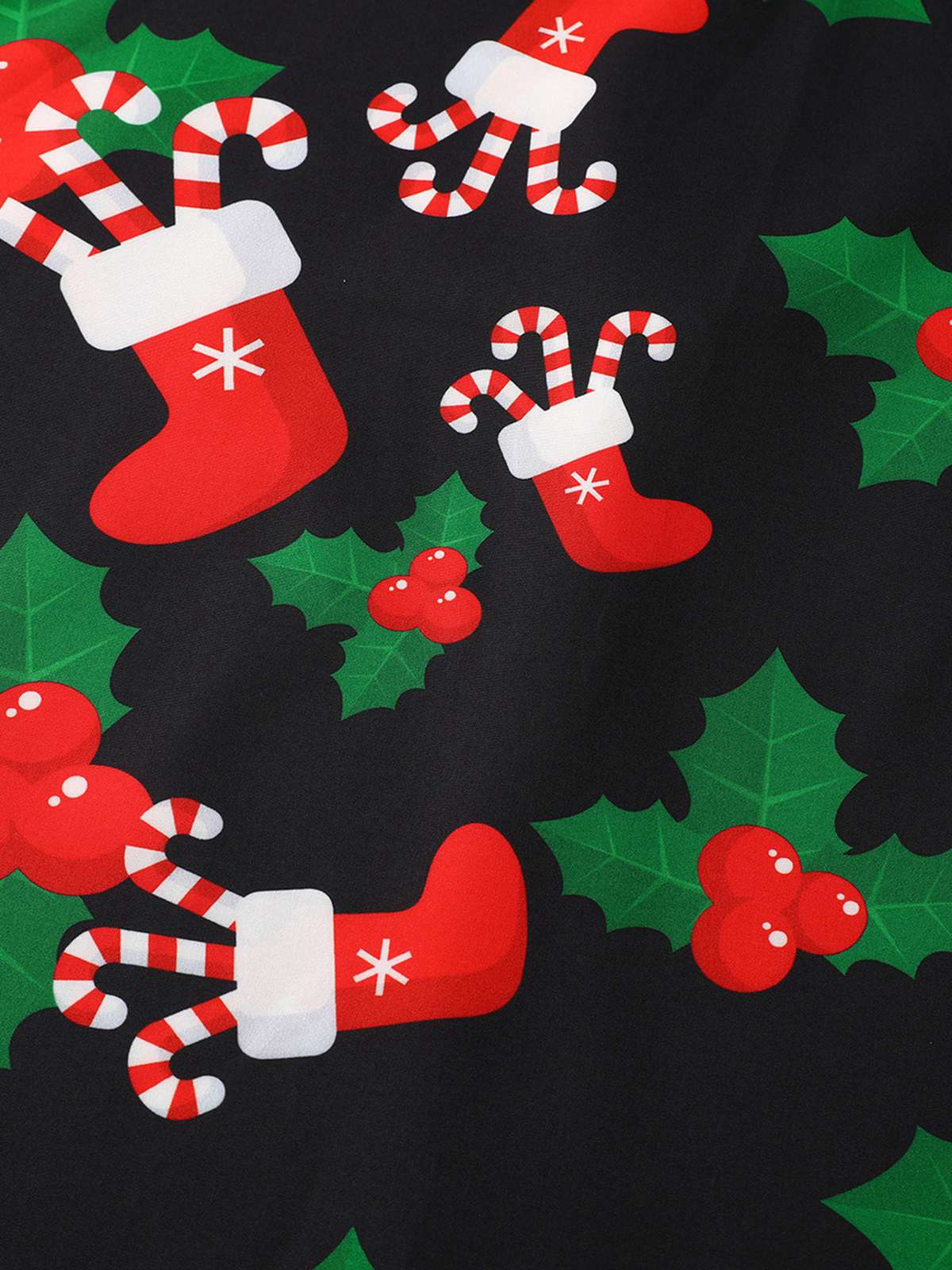 1950s Christmas Halter Belted Swing Dress , 5 of 11