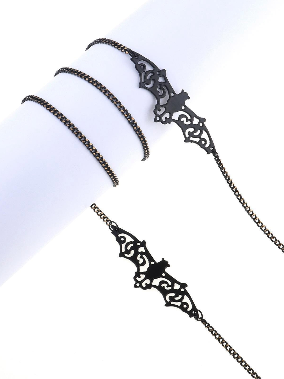 Black Vintage Halloween Glasses Chain Black, 2 of 10