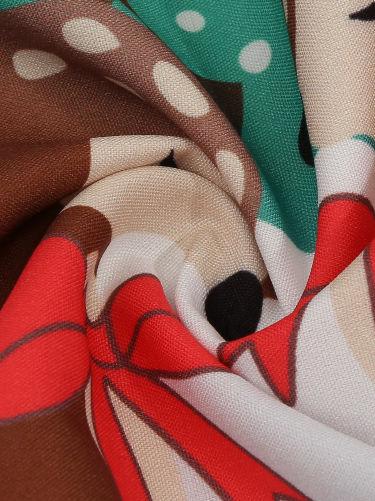 Blue  Christmas Deer Swing Dress , 7 of 8