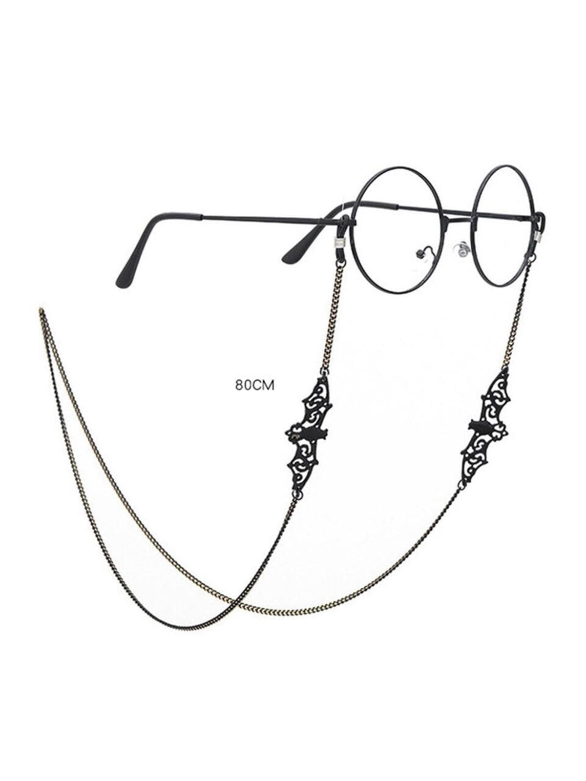 Black Vintage Halloween Glasses Chain Black, 3 of 10