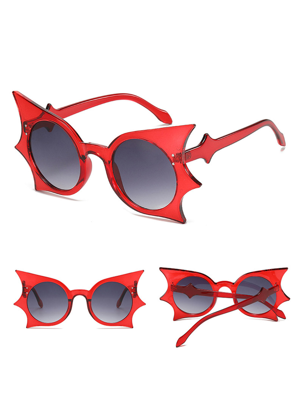 Halloween Bat Wing Gothic Sunglasses, 3 of 9