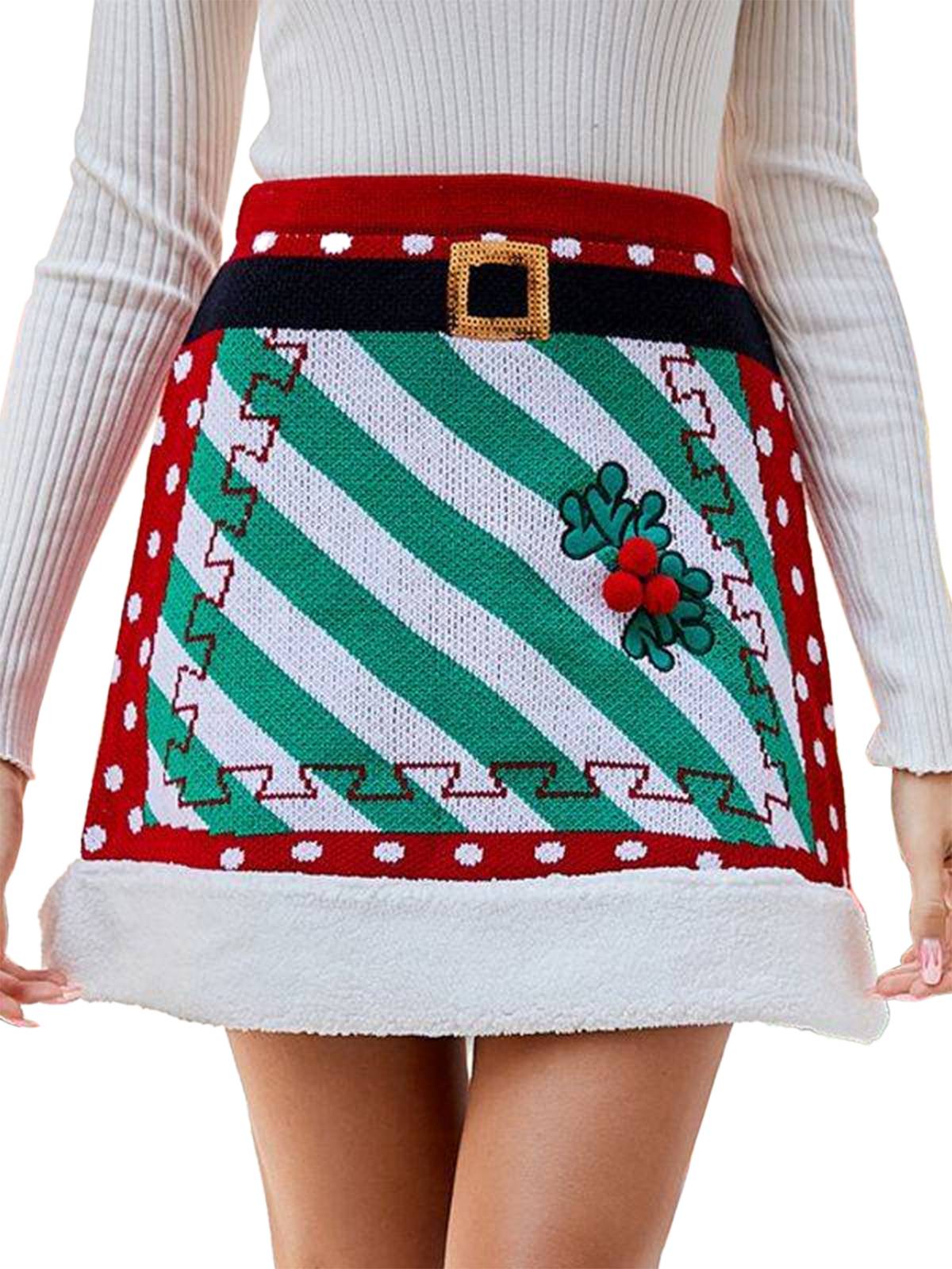 Christmas Polka Dots Knit Skirt, 2 of 10