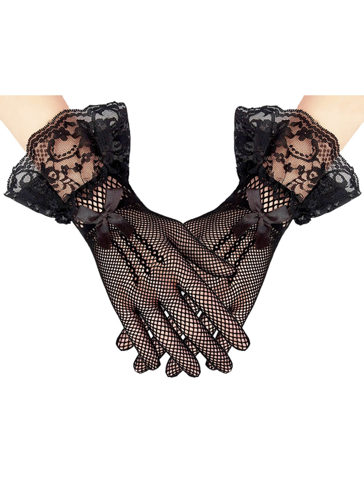 Black Feather Fascinator Hat With Veil & Necklace & Gloves, 2 of 2