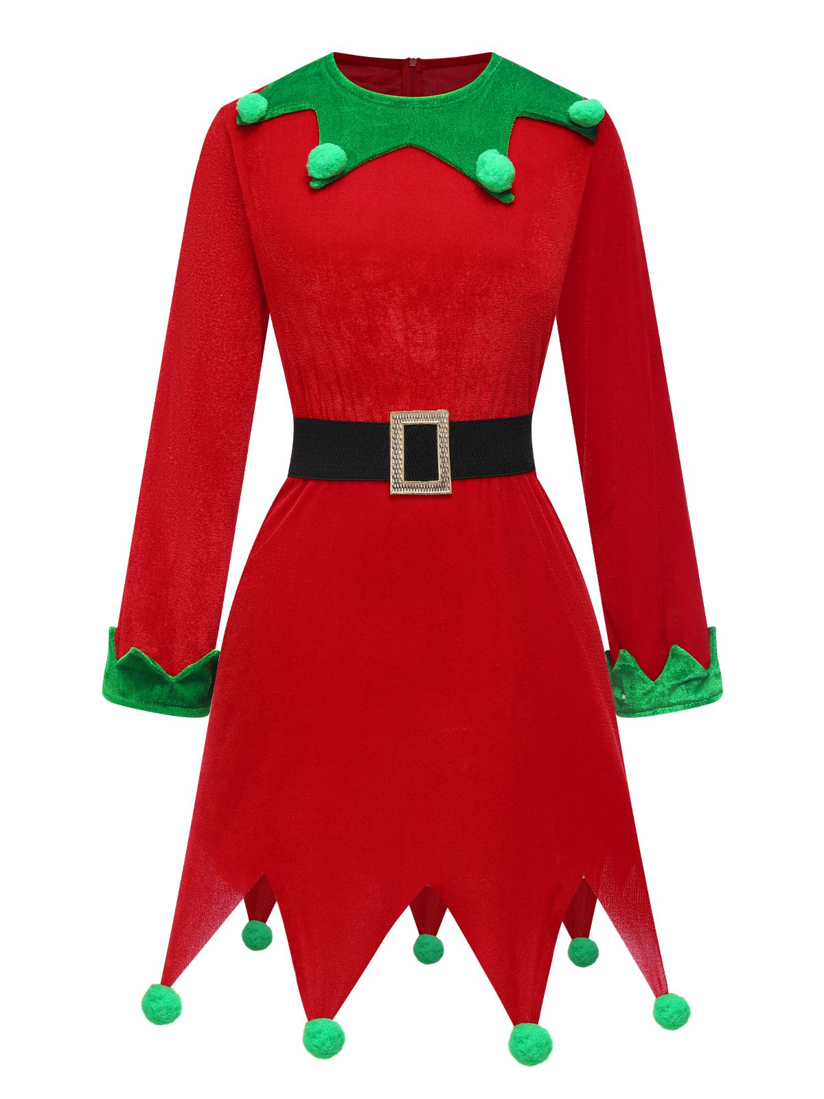 Christmas Elf Costume Dress Set, 3 of 5
