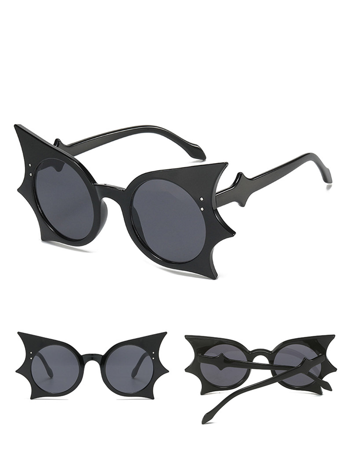 Halloween Bat Wing Gothic Sunglasses, 5 of 9
