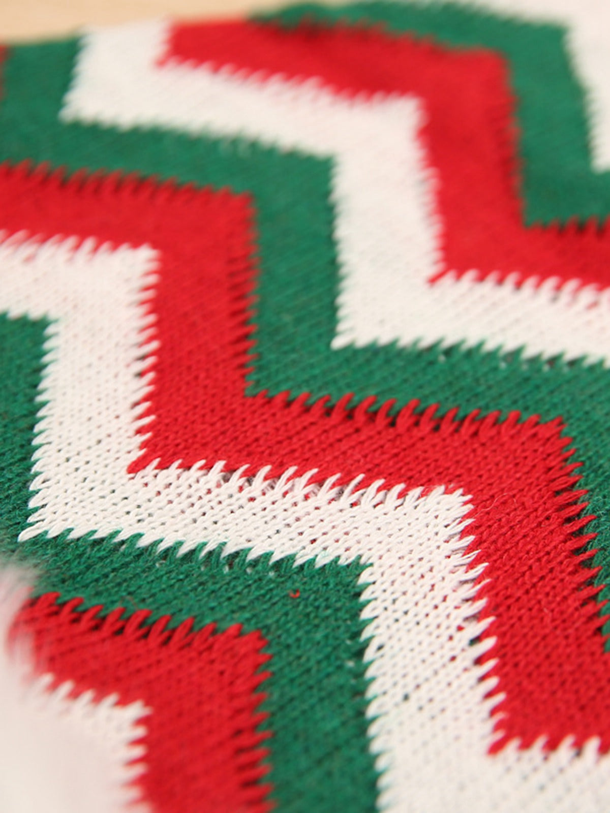 Vintage Christmas Red Striped Plush Hat, 3 of 3