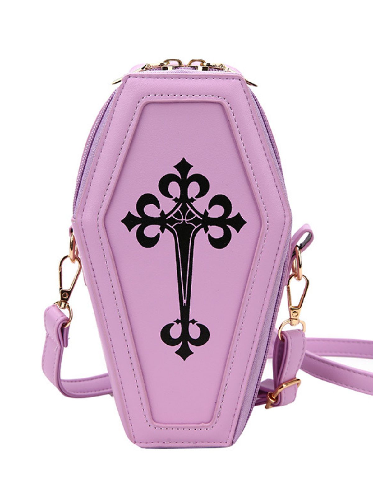 Halloween Latin Cross Coffin Bag , 4 of 4