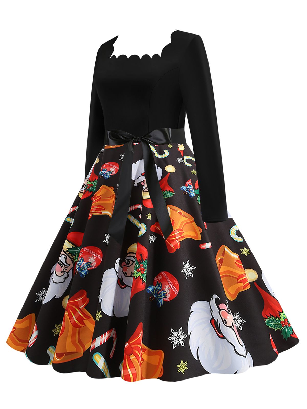 Christmas Santa Belted Dress, 2 of 4