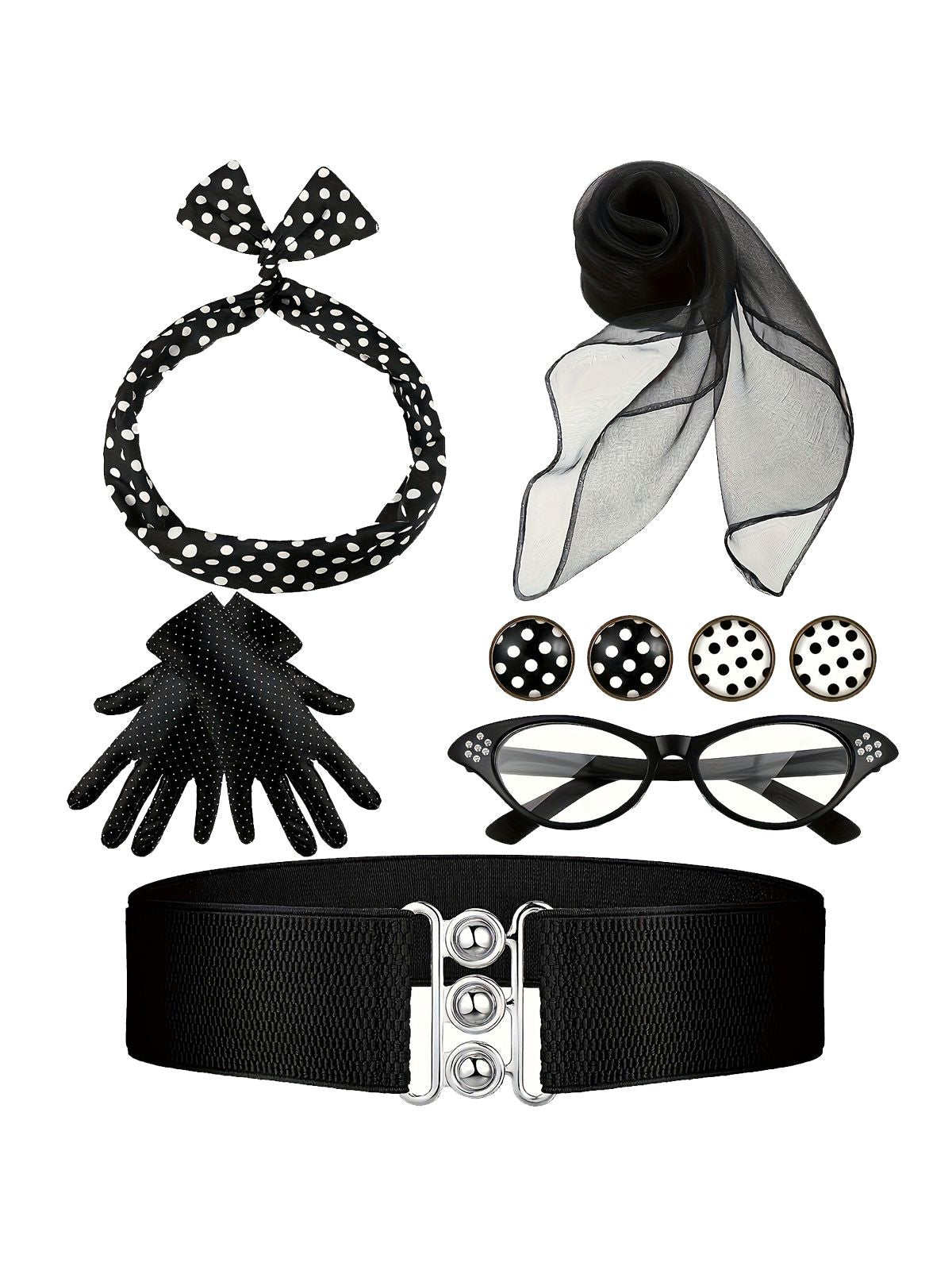 Polka Dot Accessories Set , 1 of 2