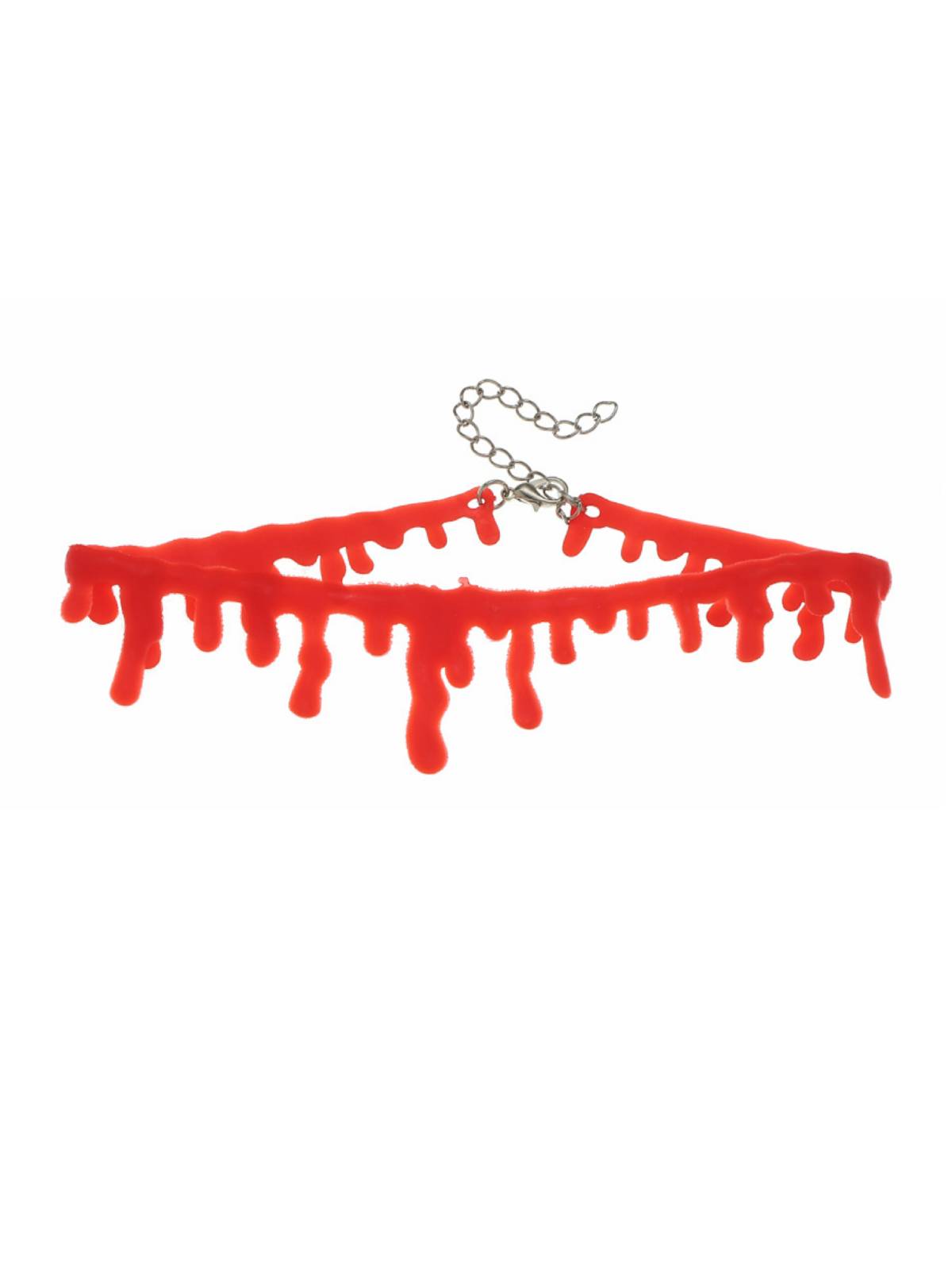 Halloween 1PC Red Imitation Bleeding Vintage Necklace , 1 of 2