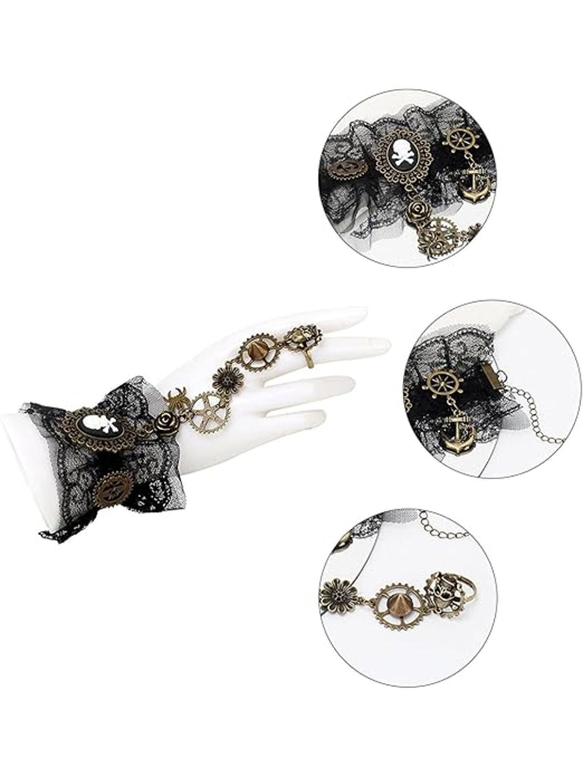 Retro Halloween Gear Steampunk Bracelet , 9 of 9