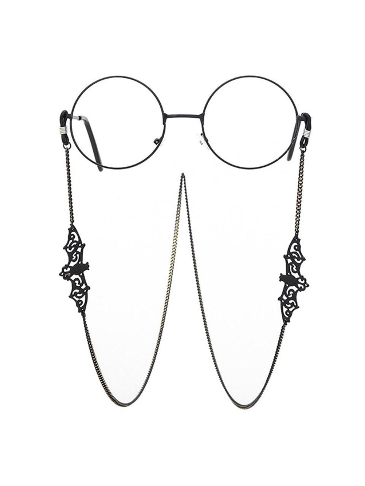 Black Vintage Halloween Glasses Chain Black, 1 of 10