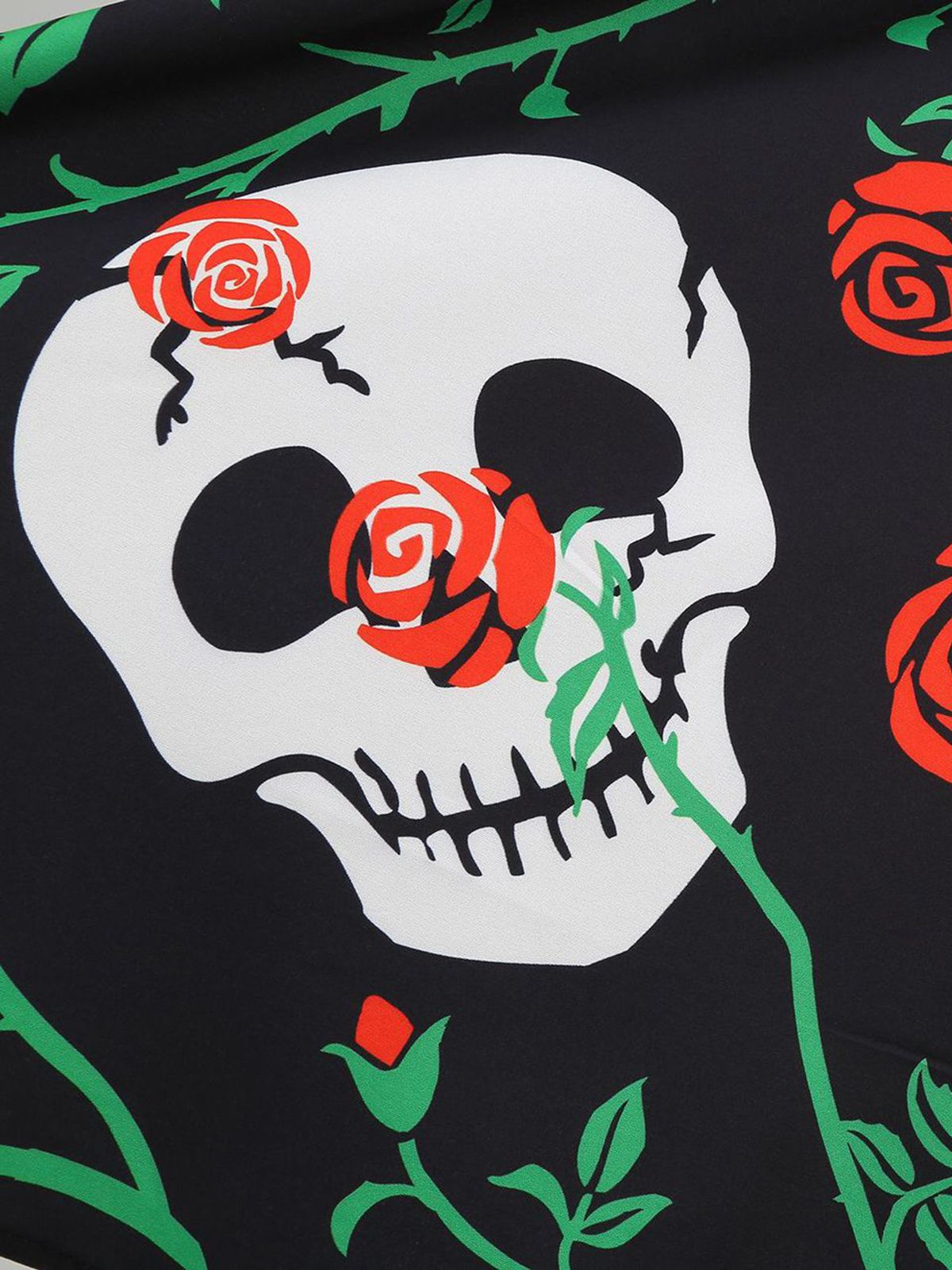 Halloween Skull Halter Lace-Up Dress, 8 of 12