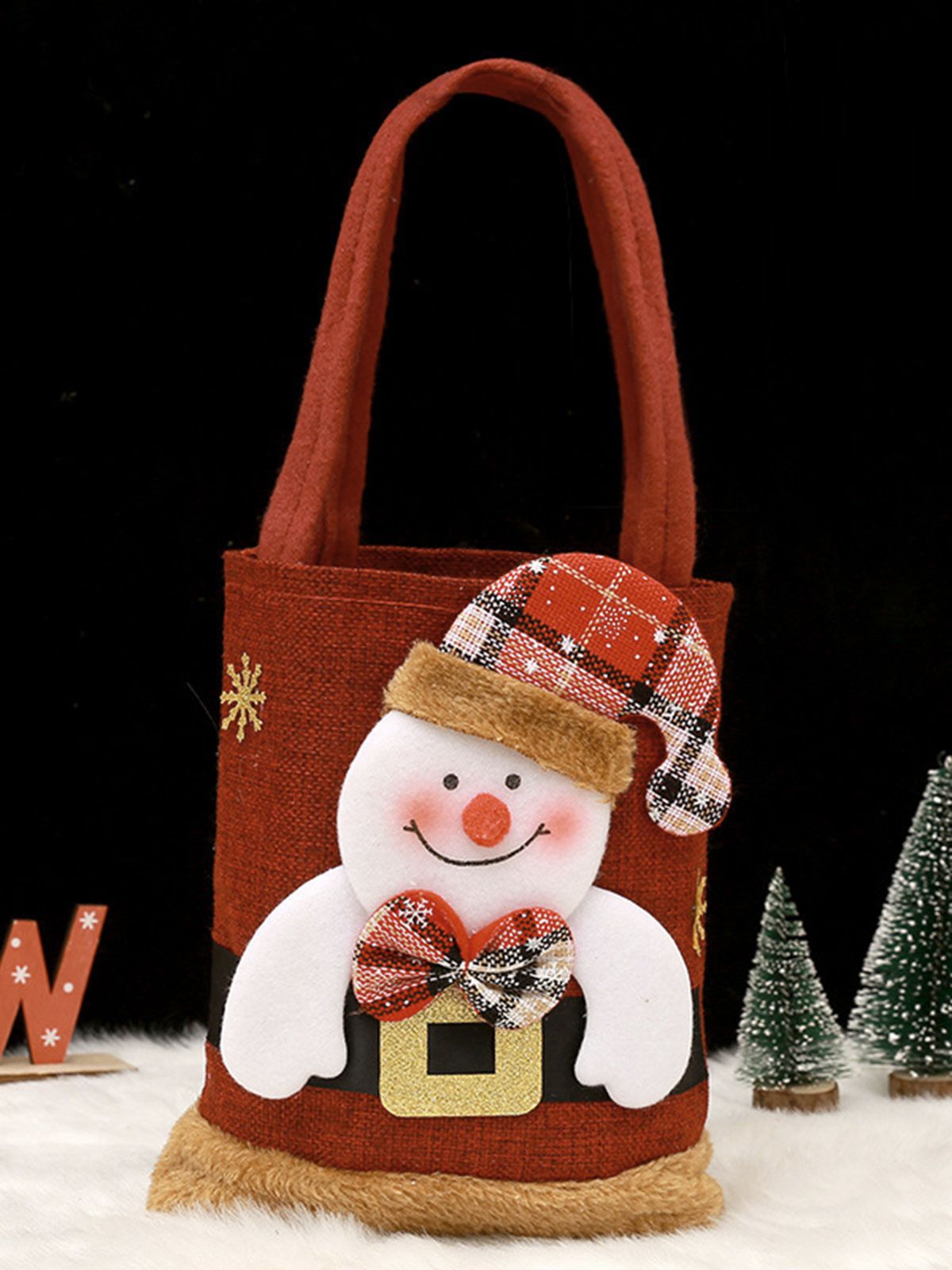 Red Christmas 3D Gift Candy Handbag Santa Claus, 13 of 14