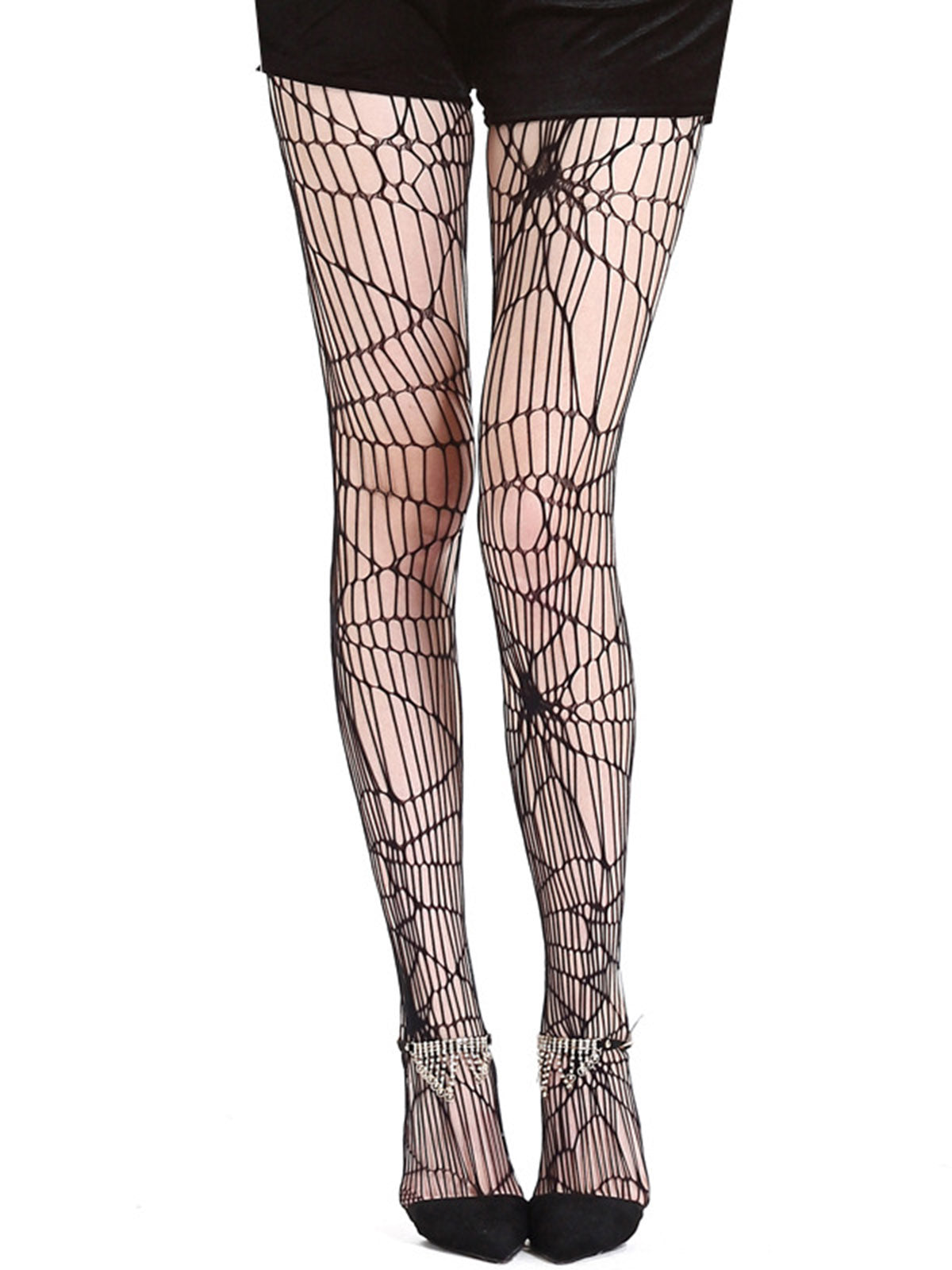 Halloween Spider Web Pantyhose , 1 of 4