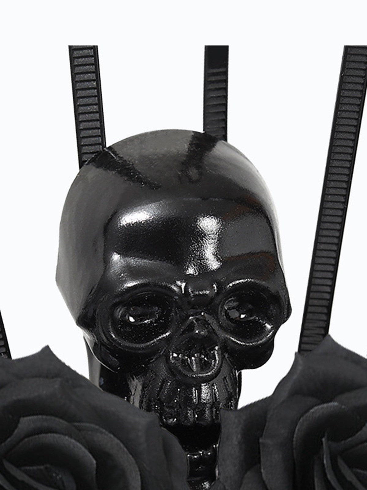 Black Skeleton & Rose Headwear, 3 of 3