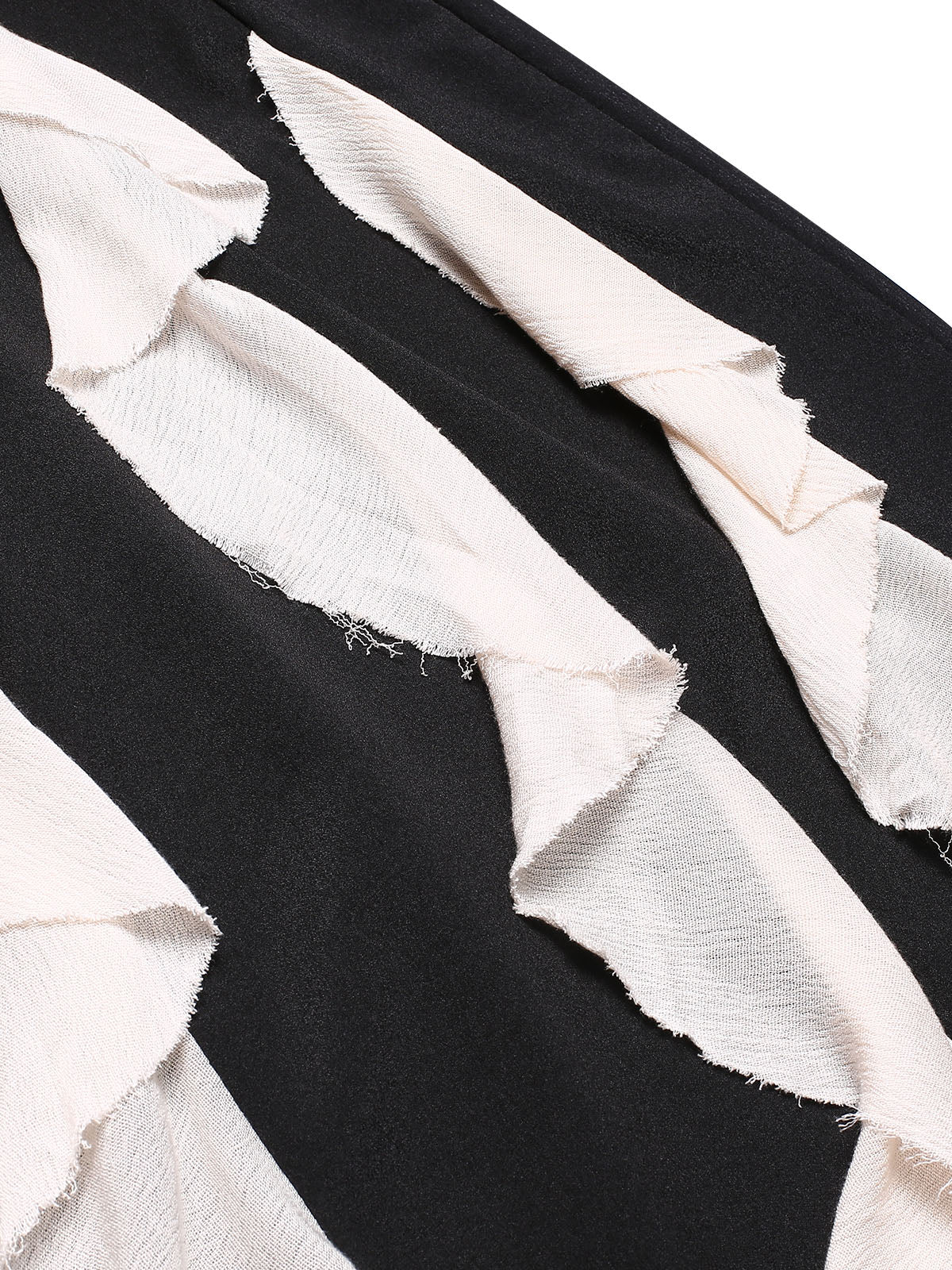 Black Halloween Skeleton Ruffles Dress With Veil , 6 of 11